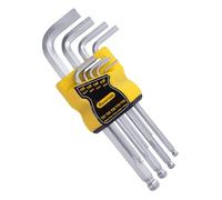 Tutee 9 Pezzi Set Chiavi a brugola Metriche,1.5MM-10MM Testa a Sfera Chiavi esagonali kit,Dotato di una staffa di bloccaggio in plastica Set Brugole Kit