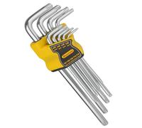 Tutee Set Chiavi Torx Chiavi a brugola Metriche, 9 Pezzi, 1.5MM-10MM Testa a Sfera Chiavi esagonali kit, Dotato di una staffa di bloccaggio in plastica Set Brugole Kit