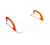 Tutee Stendino per balcone Stendibiancheria Da Balcone ,Metallo/Resina ,Stendino Da Termosifone Pieghevole Risparmiare Spazio Robusto Gancio Per Appendere Stendino Piccolo Stendino (arancia, 55cm)