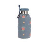 Tutete Bottiglia in acciaio inox da 500 ml con custodia in neoprene isolata, riutilizzabile, riciclabile e senza BPA, chiusura ermetica a vite, per bambini dai 6 anni | Croc