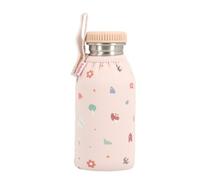 Tutete Bottiglia in acciaio inox da 500 ml con custodia in neoprene isolata, riutilizzabile, riciclabile e senza BPA, chiusura ermetica a vite, per bambini dai 6 anni, Geometric Nature