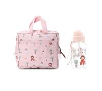 Tutete Cofanetto pasto essenziale per bambini | Pack borsa termica con borraccia Tritan 500 ml | leggero, pratico e senza BPA | ideale per scuola, asilo e uscite | Little Red