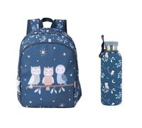 Tutete Pack Zaino scuola con bottiglia isotermica 750 ml | Borsa resistente e bottiglia in acciaio con custodia | ideale primaria e tempo libero | Magical Forest