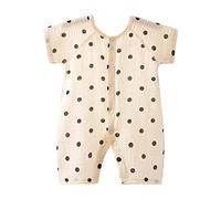 Tutina Bebe Estate Manica Corta Cotone Doppia Garza Nata per Ramper Senza Cuciture Tuta Body Pigiama Abbigliamento Neonato Caldo Vestito Regalo