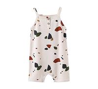 Tutina Bebe New Ne Ragazzo Ragazza Bretelle Quadri Bottoni Senza Piedi Tuta Pigiama Abbigliamento Neonato Caldo Vestito Regalo