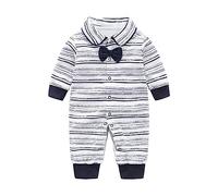 Tutina Bebe Ragazzo Primavera Autunno Manica Lunga Fiocco Banchetto Matrimonio Cento Giorni Primo Compleanno Tuta Tuta Pigiama Abbigliamento Neonato Caldo Vestito Regalo
