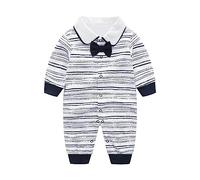 Tutina Bebe Ragazzo Primavera Autunno Manica Lunga Fiocco Banchetto Matrimonio Cento Giorni Primo Compleanno Tuta Tuta Pigiama Abbigliamento Neonato Caldo Vestito Regalo