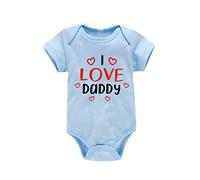 Tutina Bebe San Valentino Nuovo Manica Corta Lettere Cuore Stampato Cotone Triangolo Tuta Body Pigiama Abbigliamento Bambino Caldo Vestito Regalo