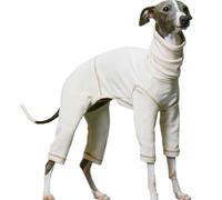 Tutina Calda per Levriero Italiano, Maglione Leggero E Sottile per Cani A Quattro Zampe, Felpa Morbida Ed Elastica per Cuccioli, Tuta per Whippet per Cani di Piccola E Media Taglia(Beige,3XL)