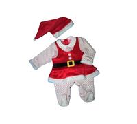 Tutina Completo 2 pezzi Baby Rosso BABBO MAMMA NATALE BIMBA 6/9 MESI