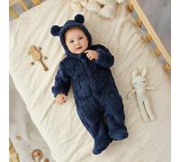 Tutina con cappuccio e piedini in morbido pile con motivo carino per neonati maschi/femmine, adatta per autunno/inverno dentro e fuori casa 6-9M,9-12M,12-18M,18-24M,2-3Y,0-1M,1-3M,3-6MColore unicoTess