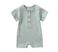 Tutina da Neonato Bambino Pagliaccetto Pigiama in Cotone tutine tinta unita per neonati Morbido e Traspirante Simpatica Idea Regalo Uso Quotidiano