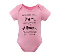 Tutina da nonni di cani a nonni umani - Neonato, Rosa-stile-1, 24 mesi