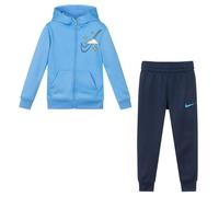 Tutina enfant acetata Nike felpa fzh- pant polsino 66J900-U90 Azzurro-blu