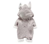 Tutina Invernale da Neonato Infant-And-Toddler-Bodysuit Bambini Pagliaccetto con Cappuccio Snowsuit Romper Tuta Vestitini per Neonati Maschi Inverno Spesso Neve Unisex Kids