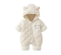 Tutina Invernale da Neonato Infant-And-Toddler-Bodysuit Bambino Inverno Tuta Neve con Cappuccio Addensare Caldo Flanella Pagliaccetto in Pile per e Cotone Orsetto Set Calda Bambina Ragazzo
