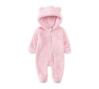 Tutina Invernale da Neonato Jumpsuit Tute neve Bambini Pagliaccetto con Cappuccio Addensare Caldo Flanella Tuta in Pile per Bambino e Footed Inverno Unisex Kids