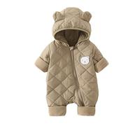 Tutina Invernale da Neonato Piedi Inverno Bambini Pagliaccetto con Cappuccio Addensare Caldo Flanella Cotone Manica Lunga Body Tute Spesso Tuta Neve per ragazzi e ragazze