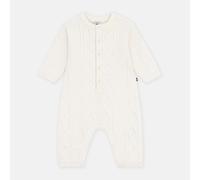 Tutina lunga in maglia Beige 1 mese - 54 cm Tinta unita