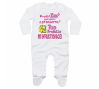 Tutina neonata pronto zia? puoi venire a prendermi? tuo fratello mi infastidisce