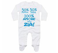 Tutina neonato 50% mamma 50% papà 100% amore di zia