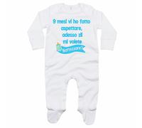 Tutina neonato 9 mesi vi ho fatto aspettare adesso zii mi volete battezzare?
