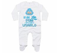 Tutina neonato attenzione ho uno zio folle e non ho paura di usarlo