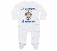 Tutina neonato da grande farò il marinaio