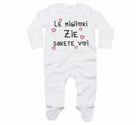 Tutina neonato le migliori zie sarete voi grafica neutra