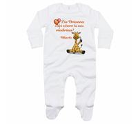 Tutina neonato personalizzata con nome e giraffa vuoi essere la mia madrina? ...