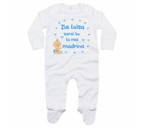 Tutina neonato personalizzata con nome sarai tu la mia madrina