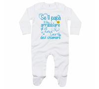 Tutina neonato personalizzata con nome se papà ti fa arrabbiare gli zii devi ...