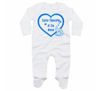 Tutina neonato personalizzata con nome sono l'amore di zia