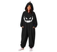 Tutina per Halloween, da donna, soffice pigiama da donna, A2-bianco., XL