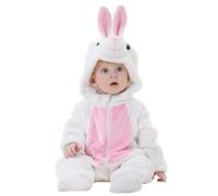 Tutina unisex per neonati, in flanella, a forma di animale, in onesia, pigiama da donna, in flanella, per bambini, costume di carnevale, coniglietto, a, Height 70-80cm