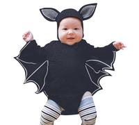 Tutine Neonato Invernali Completo di Halloween Costume Bodysuit Suit Divertente Pipistrello con Cappuccio Set Vestito Zucca Teschio Stampato Autunno Felpa Pagliaccetto