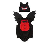 Tutine Neonato Invernali Completo di Halloween Pagliaccetto Carnevale Bimbo Tutina Divertente Pipistrello con Cappuccio Set Cotone Stampa Zucca Jumpsuit Teschio Stampato Autunno per Neonati, Bambini,
