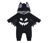 Tutine Neonato Invernali Completo di Halloween Tutina Pagliacetto Bambino Neonata Cotone Vestiti per Pipistrelli Infantili Bimba Zucca Body con Maniche Lunghe Il Mio Primo Vestito