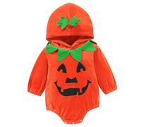 Tutine Neonato Invernali Completo di Halloween Vestiti per neonati Body Romper Bodysuit Suit Divertente Pipistrello con Cappuccio Set Zucca Stampa Fantasma Miei Primi Capodanno