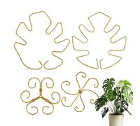 Tutor Monstera 4 Tutor riutilizzabili decorativi in metallo | Tutor per Monstera Giardino Serra Prato Vaso Verdura rampicante Paesaggio Esposizione