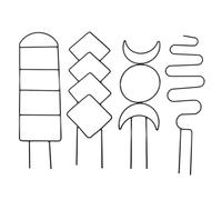 Tutor Per Piante in Vaso, Supporto Metallico Per Piante In Contenitore, Strutture Metalliche A Obelisco Per Crescita Da Appartamento Per Ipomee, Vite, E Pothos