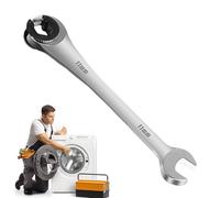 tutor Ratchet, dado Bördel, adattamento metrico senza cricchetto | Chiavi per tubo flessibile, tasti rapidi a cricchetto, doppia apertura, Plum-Bajonet-Fast-Ratta