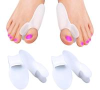 Tutore Alluce Valgo Correttore 4pz gel - Separatore Dita Piede, Separatore Dita Piede, Raddrizza dita silicone - distanziatore, divaricatore, dita a mortello silicone