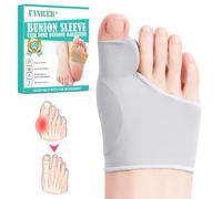 Tutore Alluce Valgo Correttore, Tutore Alluce Valgo, Calzini per Alluce Valgo, Correttore Alluce Valgo e Separatori con cuscinetto in gel di silicone integrato, Supporto Protezione (37-43 M, Grigio)