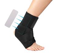 Tutore Caviglia Supporto per Donna Uomo, Fascia Piede Compressione Destra Sinistra Lacci Stabilizzatori Protezione Sostegno Sportiva per Calcio, Baseball, Speroni Tallone, Tendine Achilles Calzini