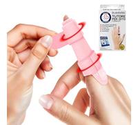 Tutore Dito a Scatto Ideato da Medici - Stecca per Dito Medio, Anulare, Indice e Mignolo - Supporto Imbottito per Raddrizzare, Proteggere e Sostenere le Dita (Rosa, Confezione Singola, Taglia L/XL)