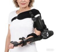 Tutore elettrico articolato per il gomito con telecomando wireless Dispositivo intelligente per la riabilitazione del gomito per il recupero dell'arto superiore Estensione da 0 a 110°(Right)