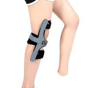 Tutore for iperestensione del ginocchio con design a cinghia fissa, design antirotazione e raddrizzamento senza scivolare, supporto fisso di sicurezza e nessuna pressione, for l'osteoartrite