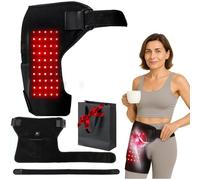 Tutore For L'anca Terapia Con Luce Rossa, Regolazione Della Temperatura A Tre Livelli, Riscaldamento 2 In 1 E Supporto For L'anca Massaggiante Lavorare Da Casa E Fitness