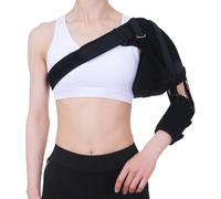 Tutore for spalla e braccio, tutore for braccio con stabilizzatore for spalla, tutore for braccio di supporto con cinghie regolabili e cuscino ascellare, for il recupero da sublussazione(Right)